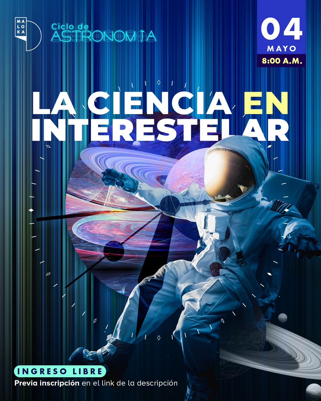 ¡En mayo prográmate con la Agenda Cultural y Científica de Maloka! 1 Estatica Interestelar