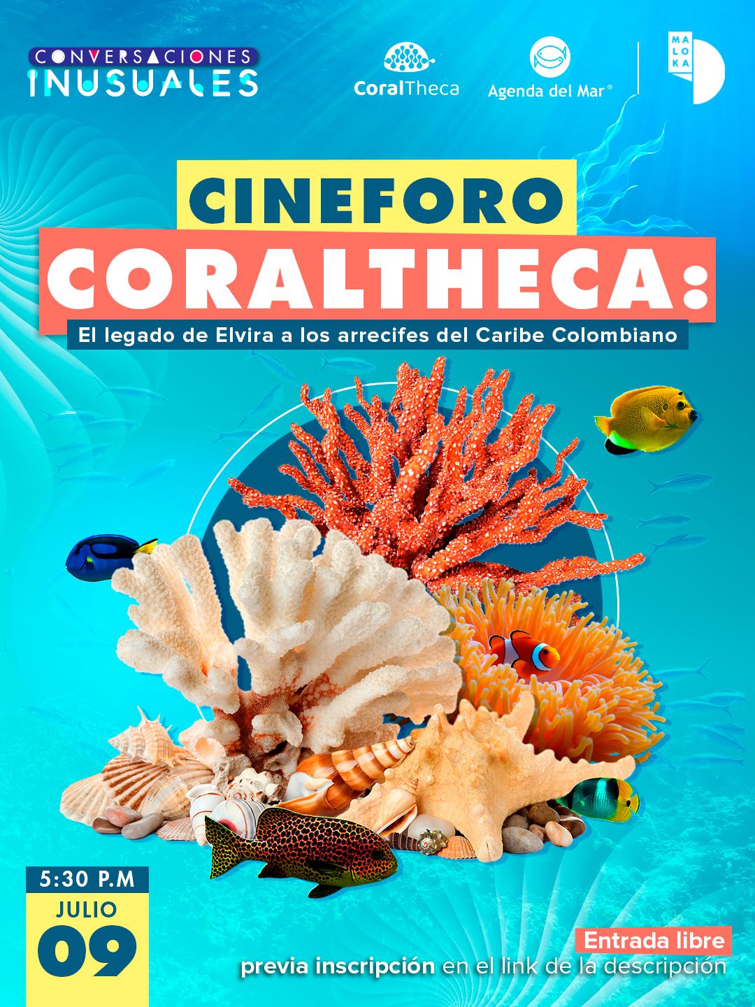Prográmate con la Agenda Cultural y Científica de julio en Maloka 1 Post CI Cineforo Coraltheca
