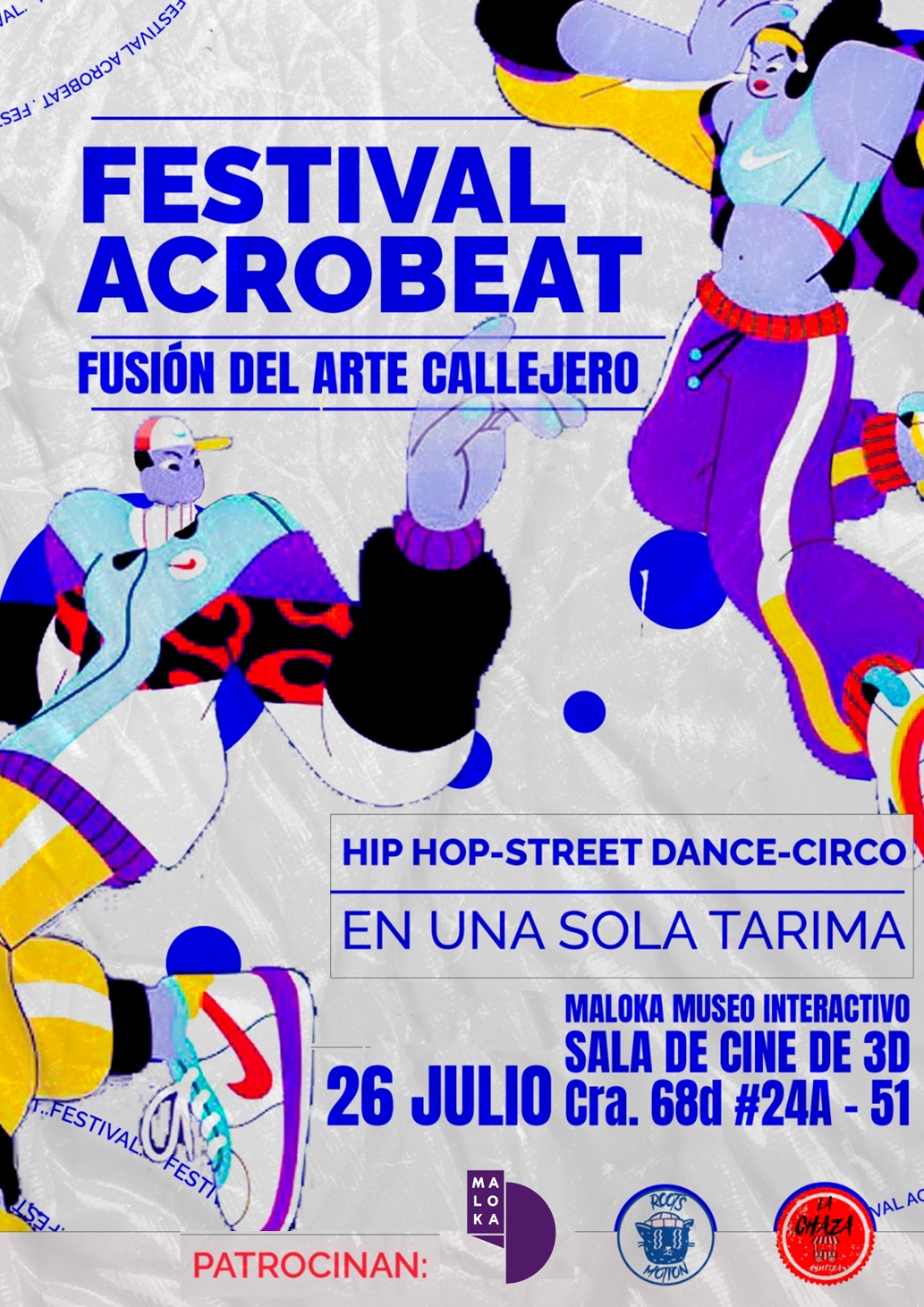 Prográmate con la Agenda Cultural y Científica de julio en Maloka 6 festival acrobeat maloka