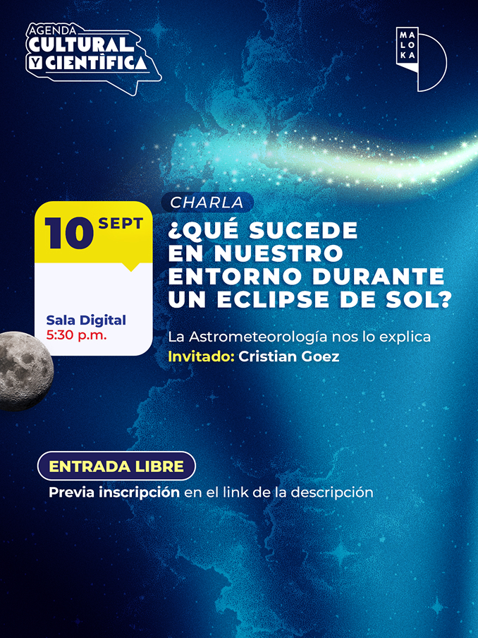 Charla: ¿Qué sucede en nuestro entorno durante un eclipse de Sol? La astrometeorología nos lo explica