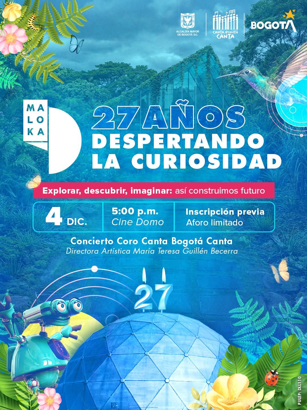 Celebra los 27 años de Maloka con ciencia, música y curiosidad. Conversatorios, podcast y coro infantil en una jornada para aprender y celebrar juntos.