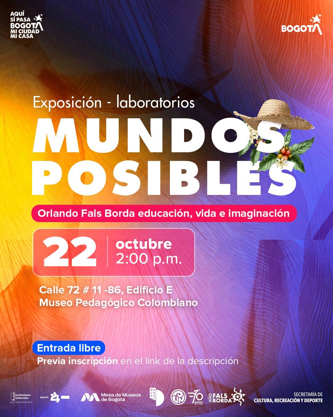 Participa en el laboratorio educativo “Mundos posibles” sobre Orlando Fals Borda. Reflexiona sobre educación, vida e imaginación. ¡Inscríbete gratis!