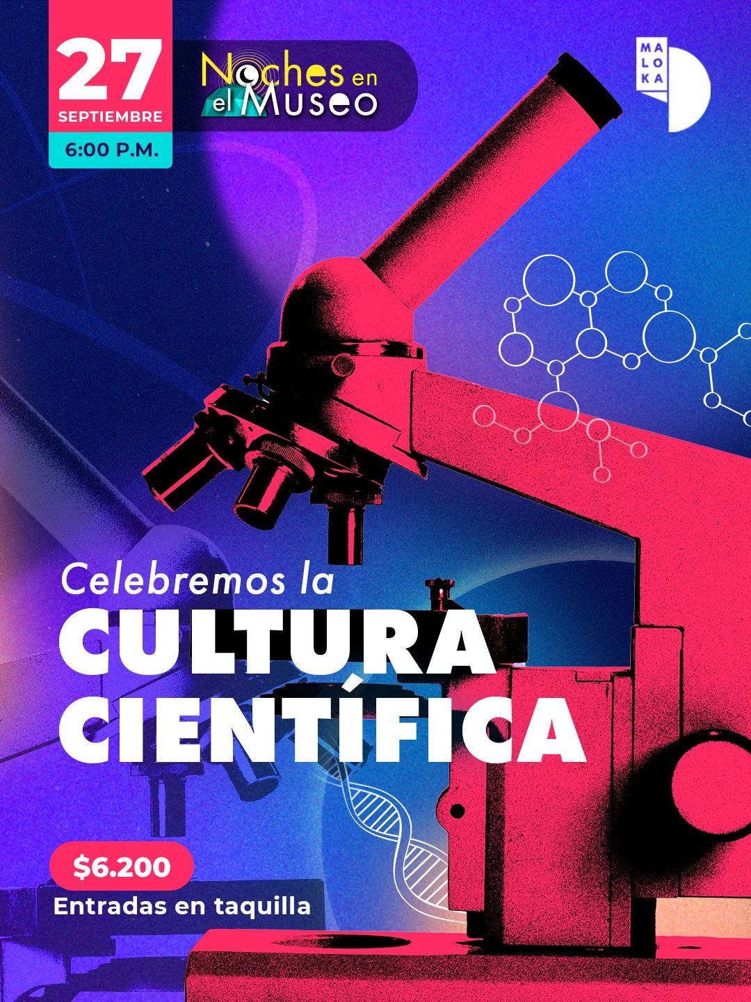 Noche en el Museo Maloka 27 septiembre 2025 Entradas Horarios