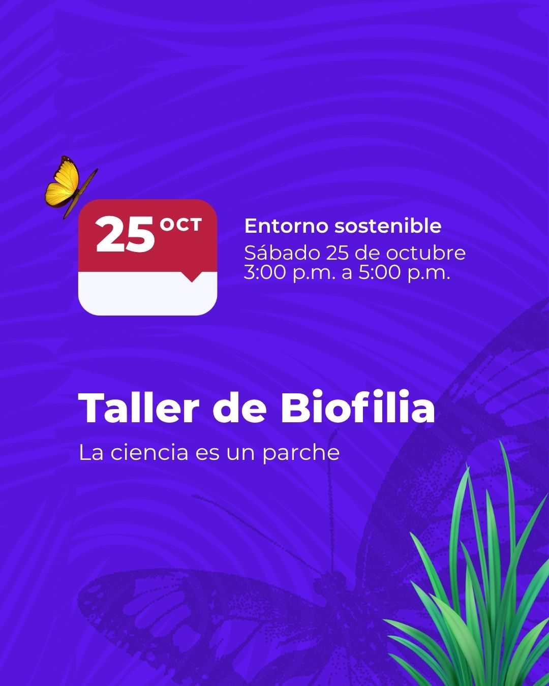 Conecta con la naturaleza en el Taller de Biofilia de Maloka. Explora mapas, biodiversidad y retos ambientales. ¡Entrada libre con inscripción previa!